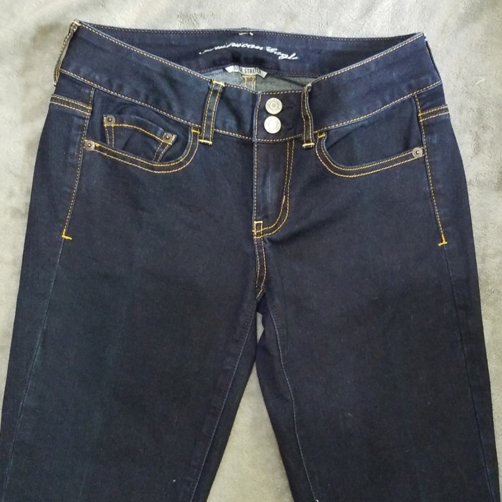AMERICAN EAGLE ARTIST WIDE LEG FLARE STRETCH JEANS - Picture 3 of 8